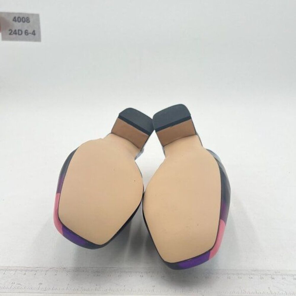 Ydn Colorful Dots Square Toe Block Low Heels Slin… - image 7